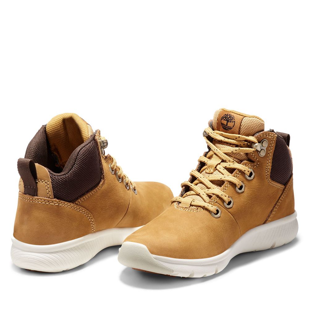 Botas de Caminhada Crianças - Timberland Junior Boltero Mid - QLJKB8405 - Marrom